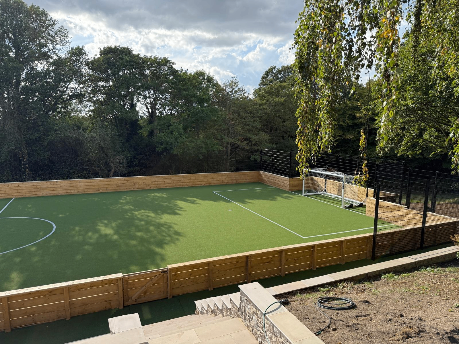 Construction and build phase of the garden project